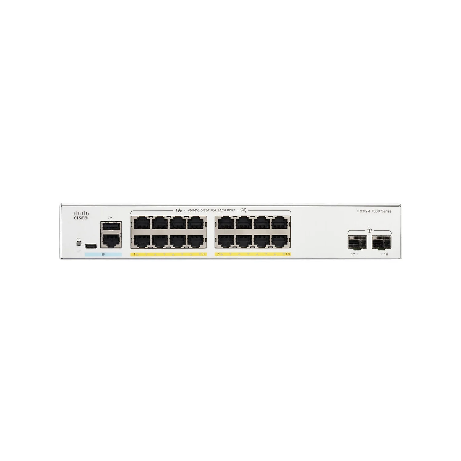 Cisco Catalyst C1300-16P-2G PoE Switch - Image 2