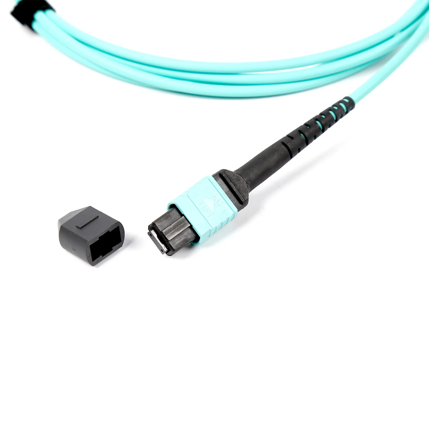 NSComm MPO 12F to 2xMPO 4F APC Breakout Cables, 8 Fibers, Multimode (OM3), OFNR, Low Loss, Polarity Type B - Image 5