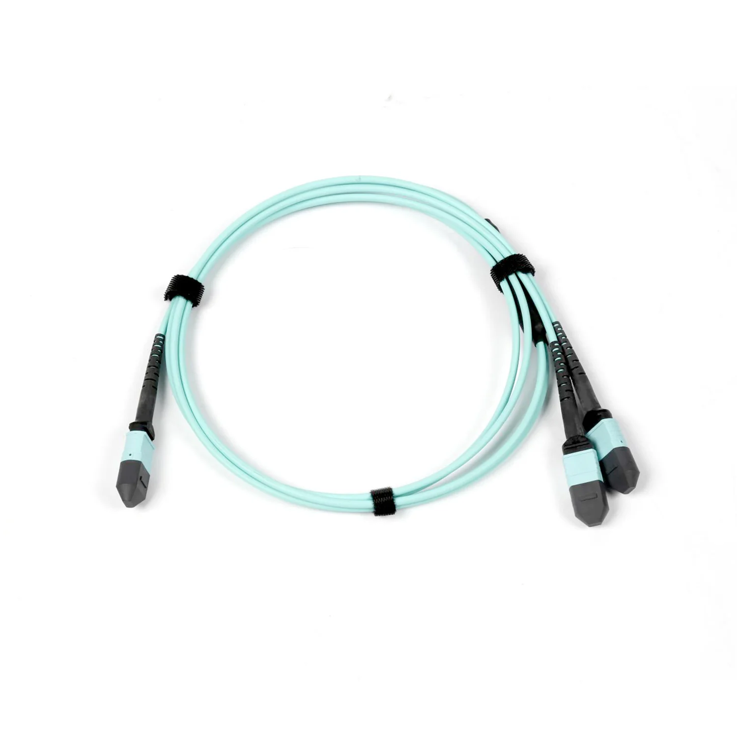 NSComm MPO 12F to 2xMPO 4F APC Breakout Cables, 8 Fibers, Multimode (OM3), OFNR, Low Loss, Polarity Type B - Image 6