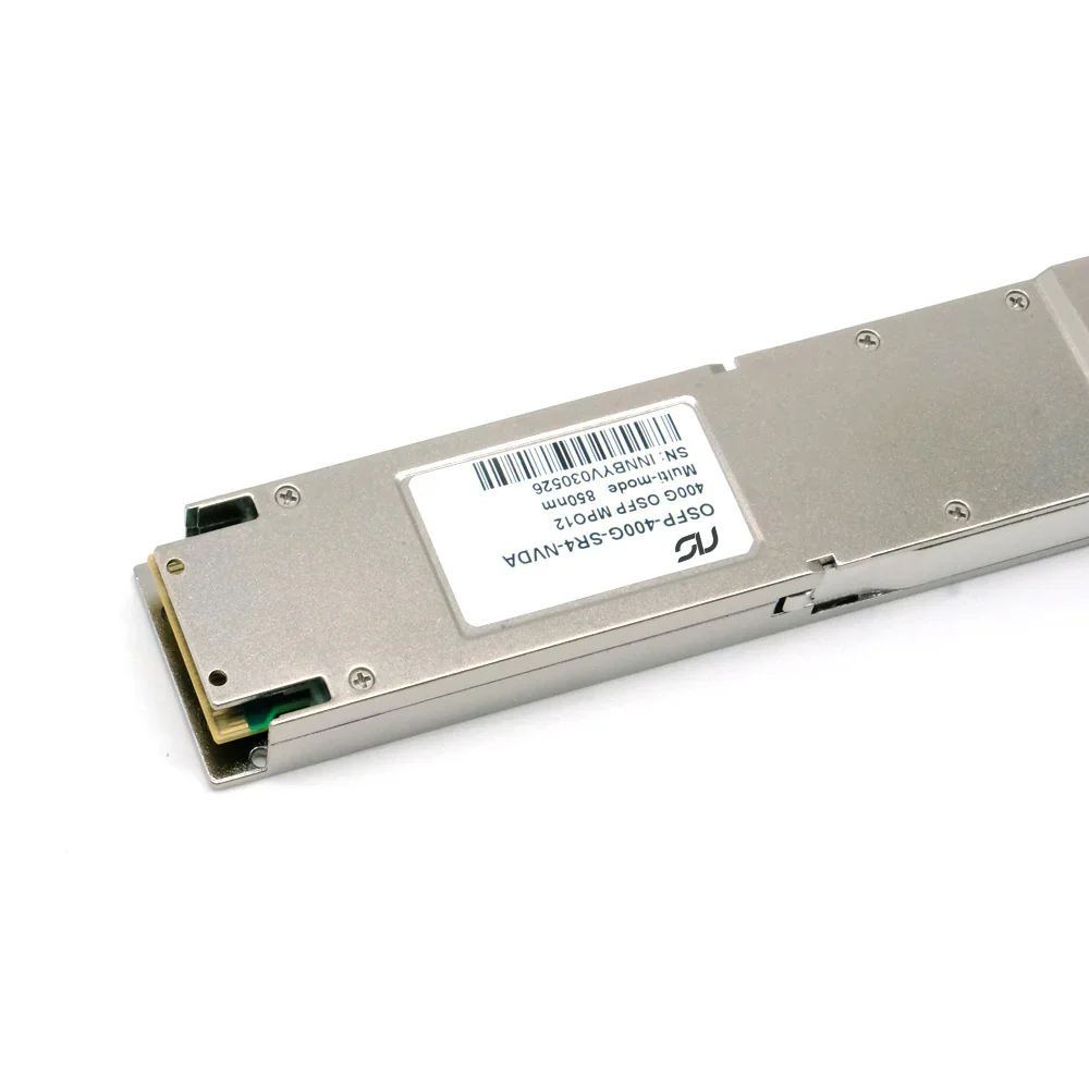 NSComm NS-OSFP-400G-SR4-FLT 400G Base-SR4 OSFP Flat Top PAM4 850nm 30m on OM3/50m on OM4 MTP/MPO-12 Multimode FEC Optical Transceiver Module - Image 3