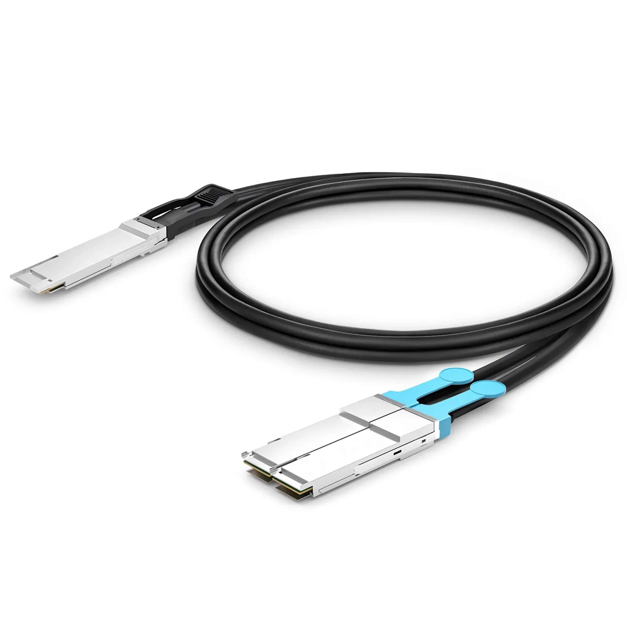 NSComm NVIDIA/Mellanox Compatible 400G QSFP-DD to 2 x 200G QSFP56 Ethernet Active Direct Attach Copper Cable up to 5m(16ft) - Image 5