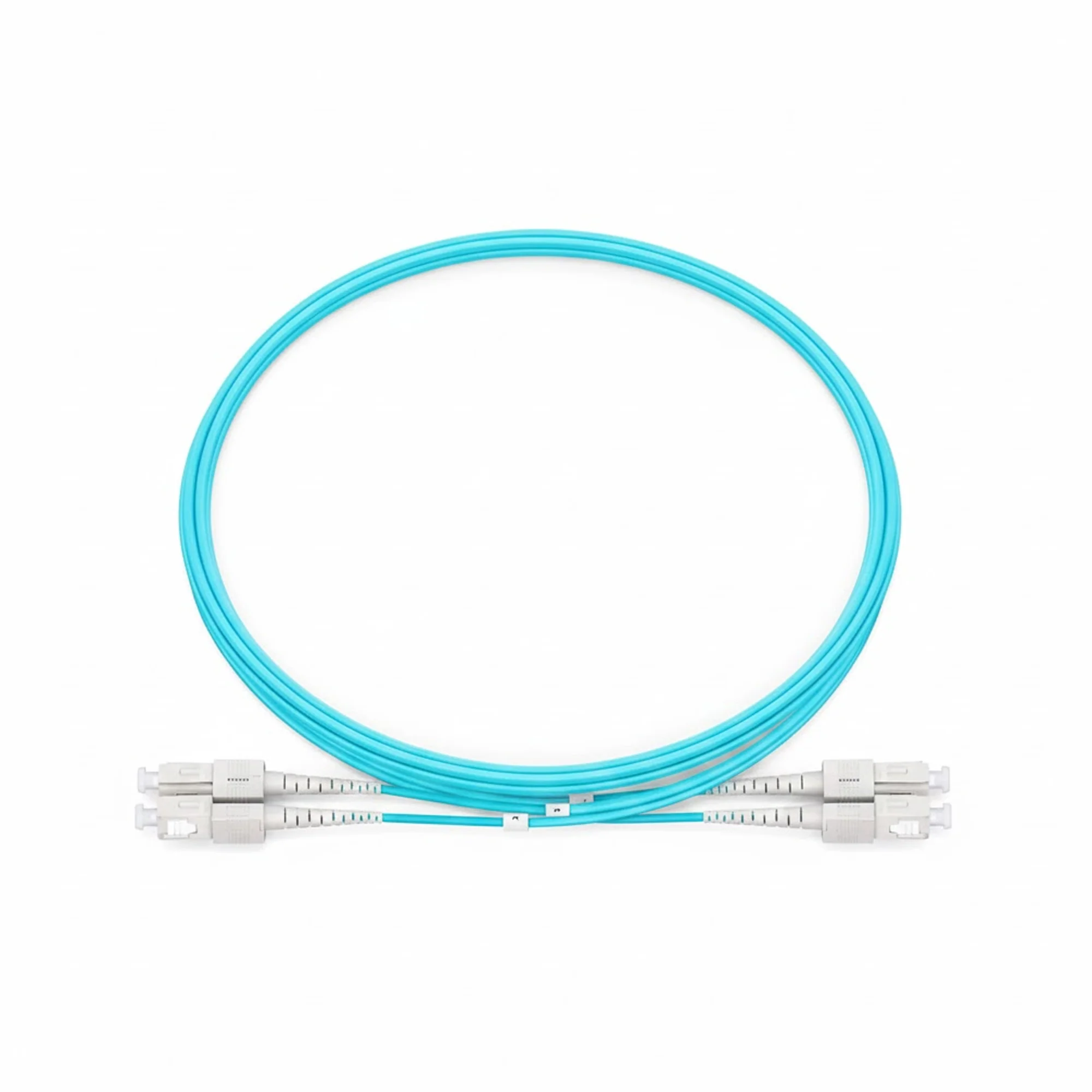 NSComm SC UPC to SC UPC Duplex Multimode(OM3) Fiber Patch Cable, 2 Fibers, 2.0mm OFNR